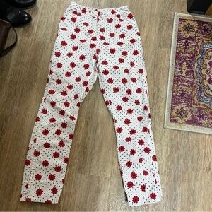 Wrangler Flower Print Jeans Vintage Size 13/14 Slim Slim